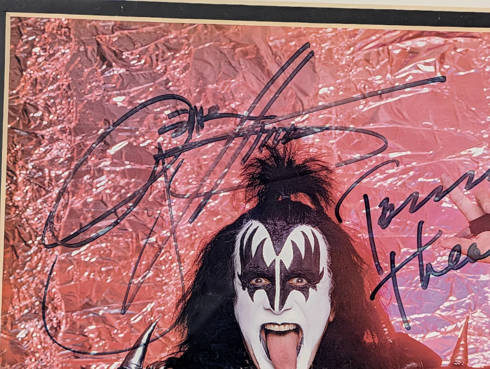 FRAMED & SIGNED BY WHOLE BAND - Kiss - 16" x 20" Art Poster Photo w COA, изображение 2
