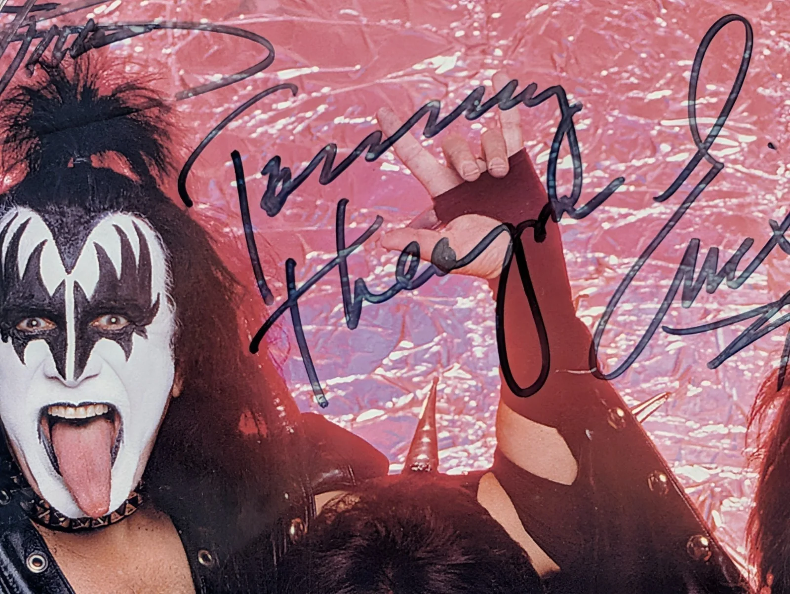FRAMED & SIGNED BY WHOLE BAND - Kiss - 16" x 20" Art Poster Photo w COA, изображение 3