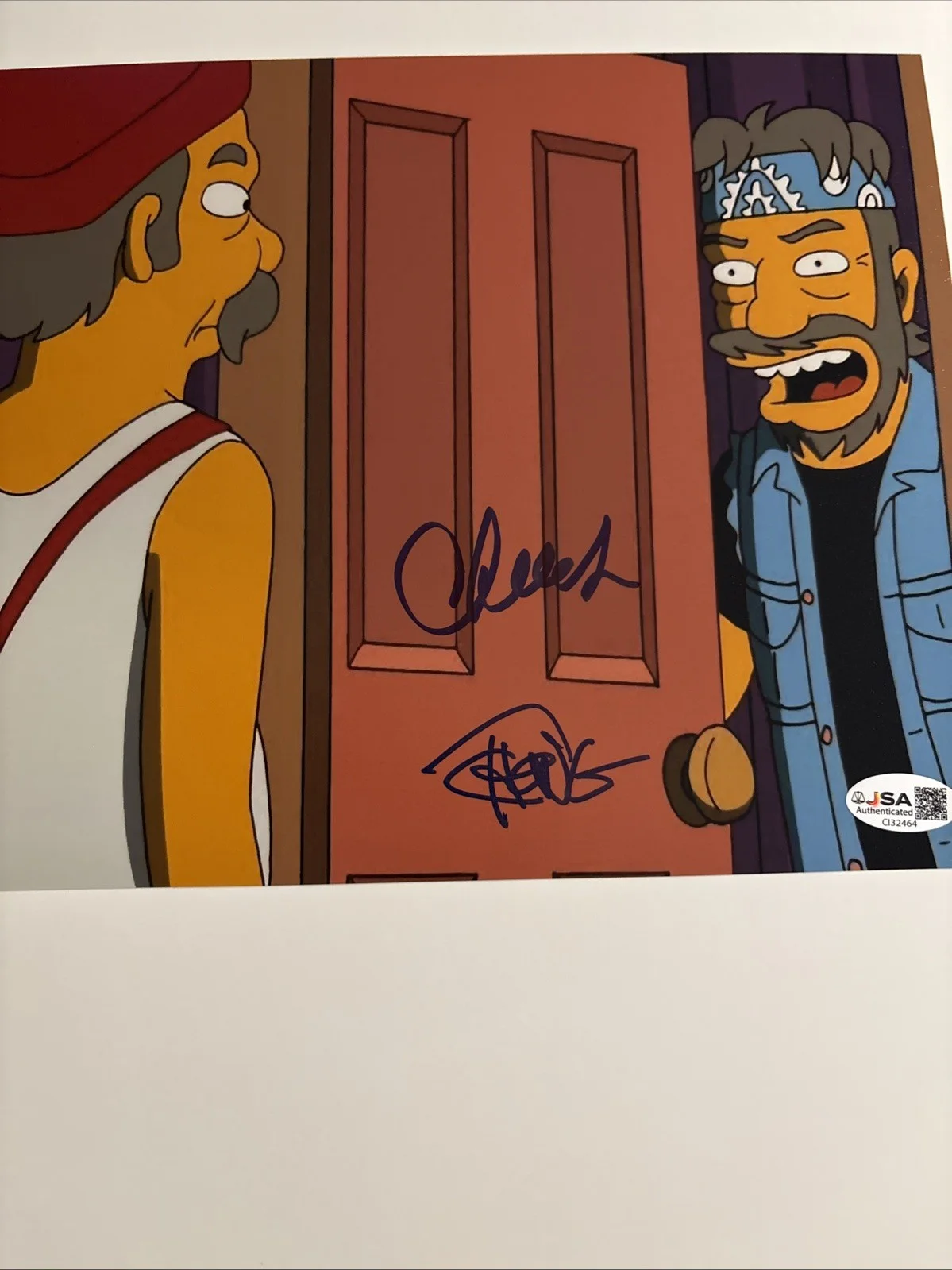 Cheech, Chong — Cheech and Chong Autographed Signed 8x10 Photo - Simpsons - JSA, image 3