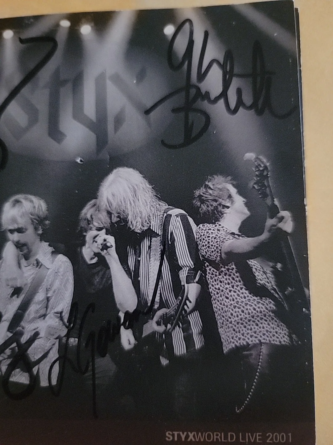 STYX Band CD Booklet Hand Signed Autographed By All 6, image 3