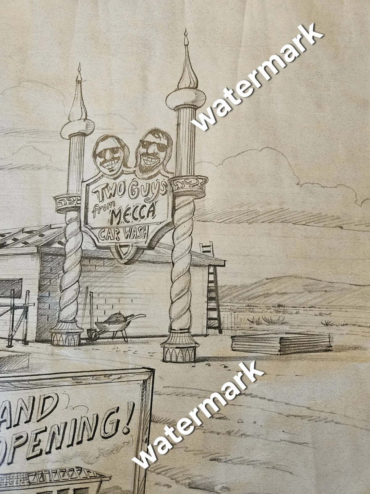 Cheech Marin, Tommy Chong — Cheech and Chong Original John Stewart movie set artwork. RARE, изображение 3