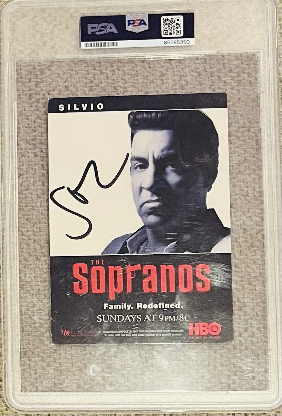 James Gandolfini — Sopranos Rare Signed Postcard Gandolfini, Falco, Sigler, Van Zandt Autograph Wow, image 3