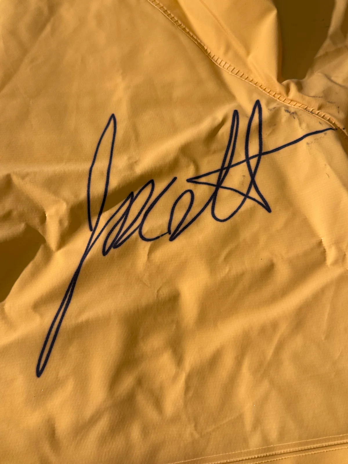 Jackson Robert Scott — Jackson Robert Scott Signed Georgie Yellow Raincoat IT Prop Replica (Beckett), изображение 2