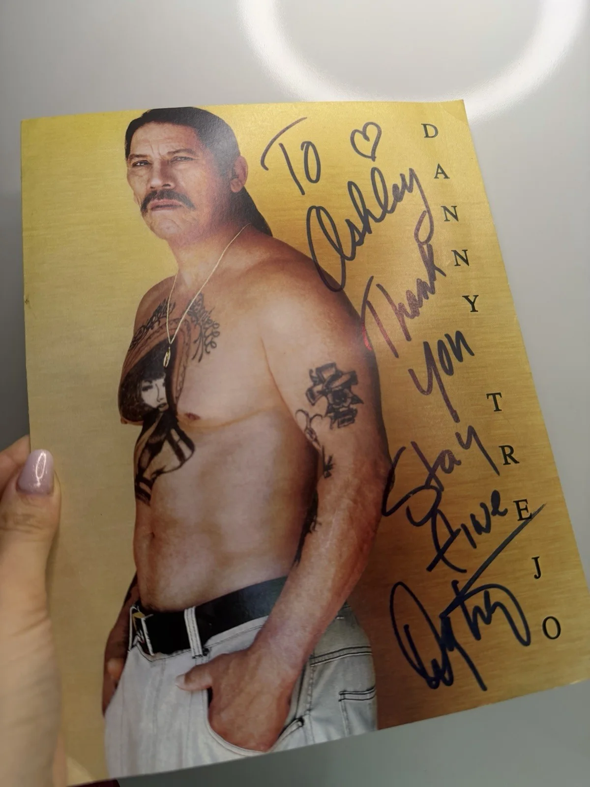 Signed Photo Attributed to Danny Trejo | Autograph No COA, image 2