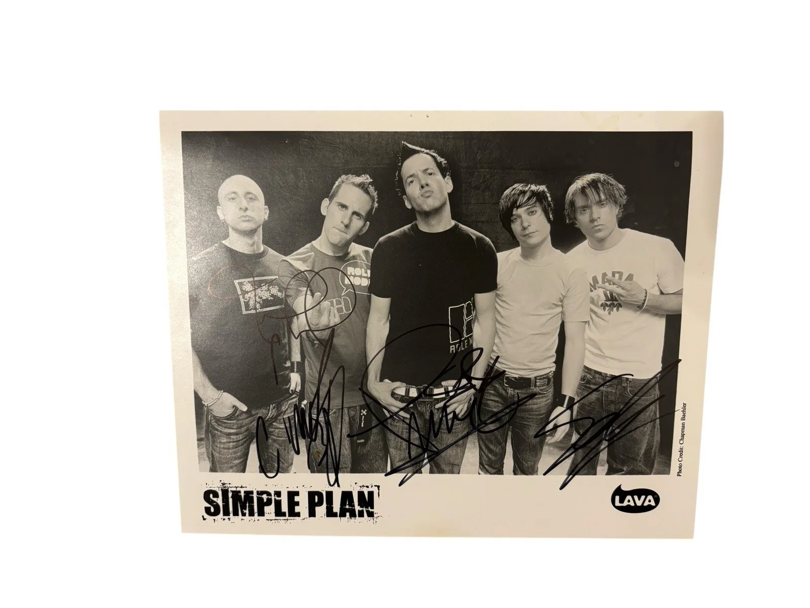 SIMPLE PLAN BAND SIGNED AUTOGRAPH x4 8x10 PROMO PHOTO PIERRE BOUVIER +3 POP PUNK, изображение 2