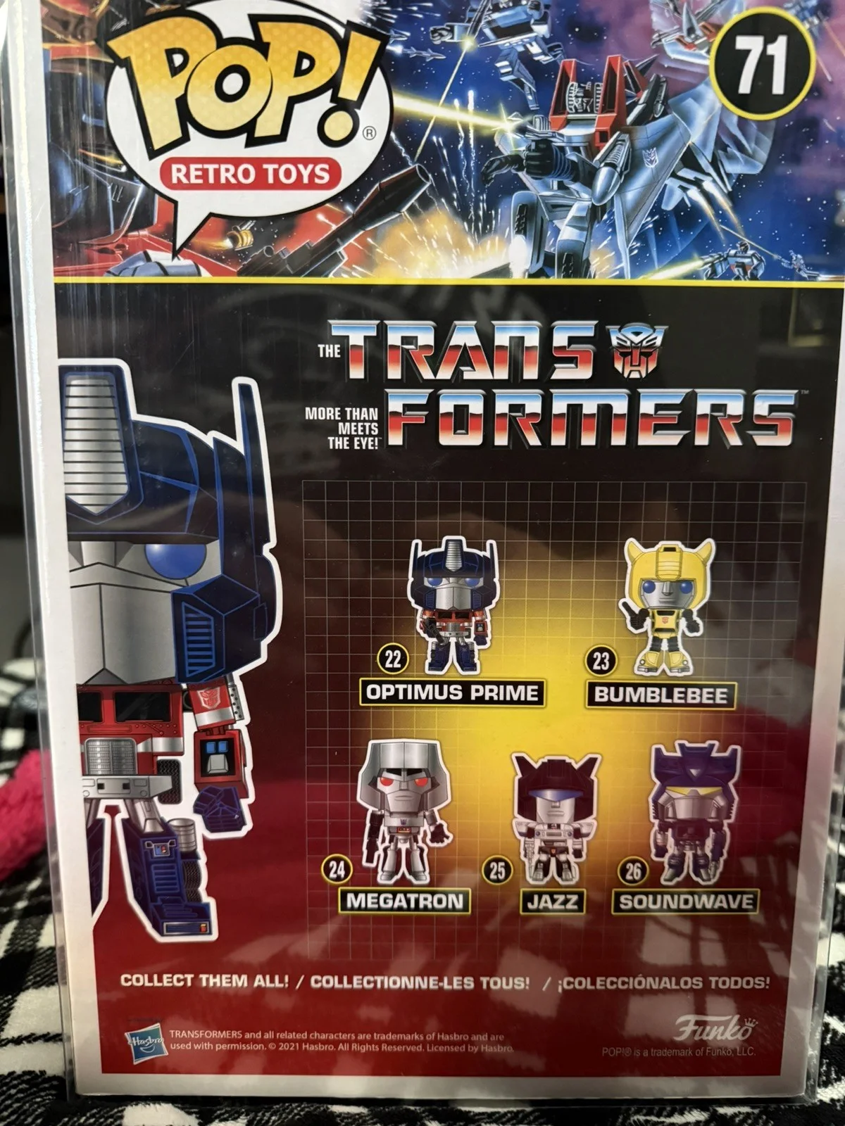 FRANK WELKER — PETER CULLEN SIGNED OPTIMUS PRIME 10 IN FUNKO POP FIGURE TRANSFORMERS JSA, image 4