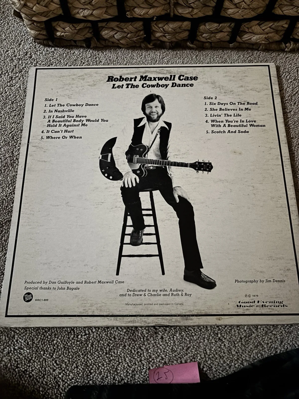 Robert Maxwell Case & Vince Cardell Autographed Original Vinyl Records, image 4