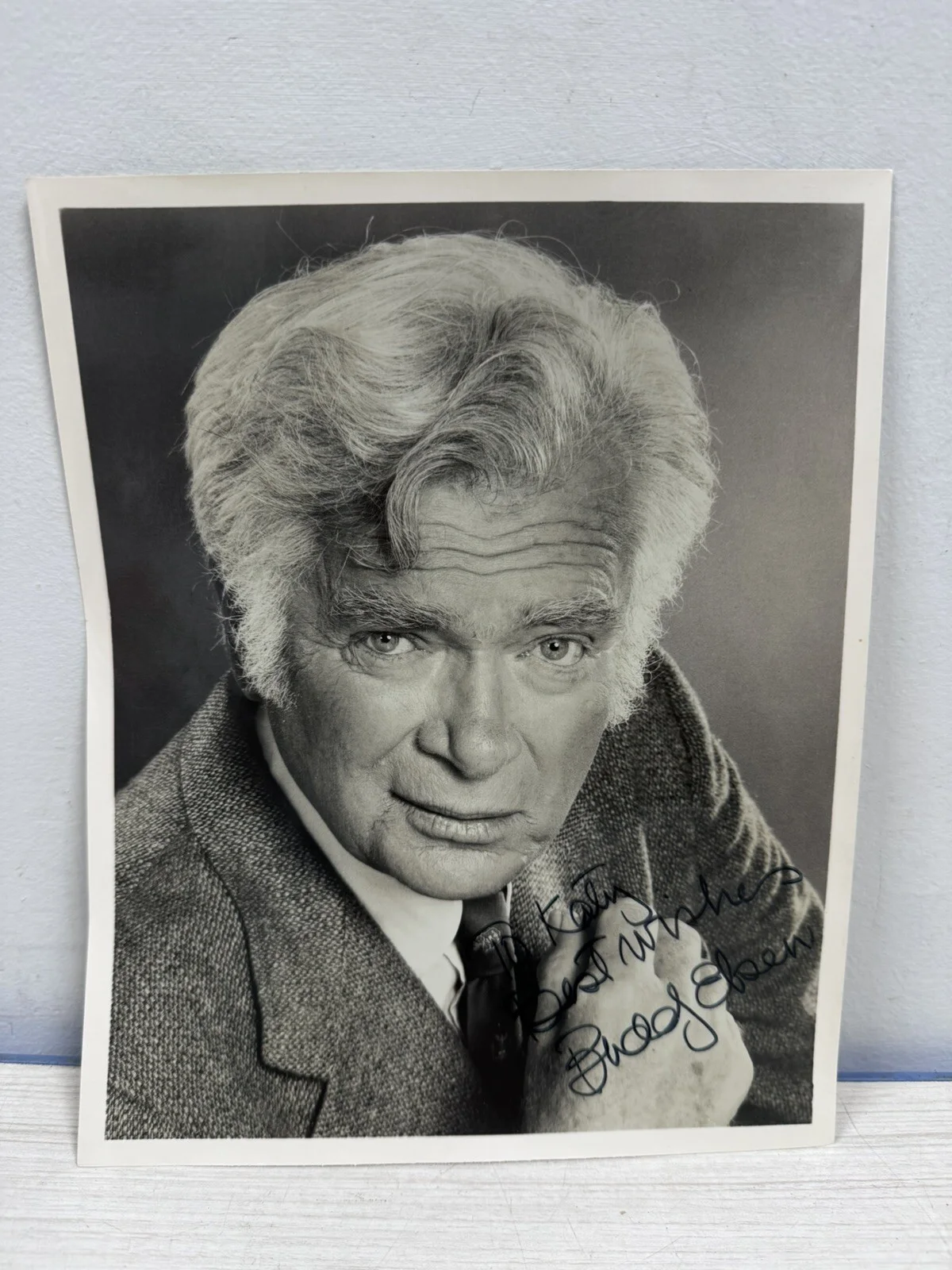 Buddy Ebsen — Buddy Ebsen Signed 8x10 Photo Barnaby Jones Autograph "To Katy", изображение 2