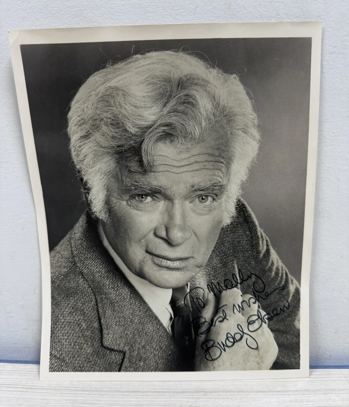 Buddy Ebsen — Buddy Ebsen "To Molly" Signed 8x10 Photo Barnaby Jones Autograph, изображение 2