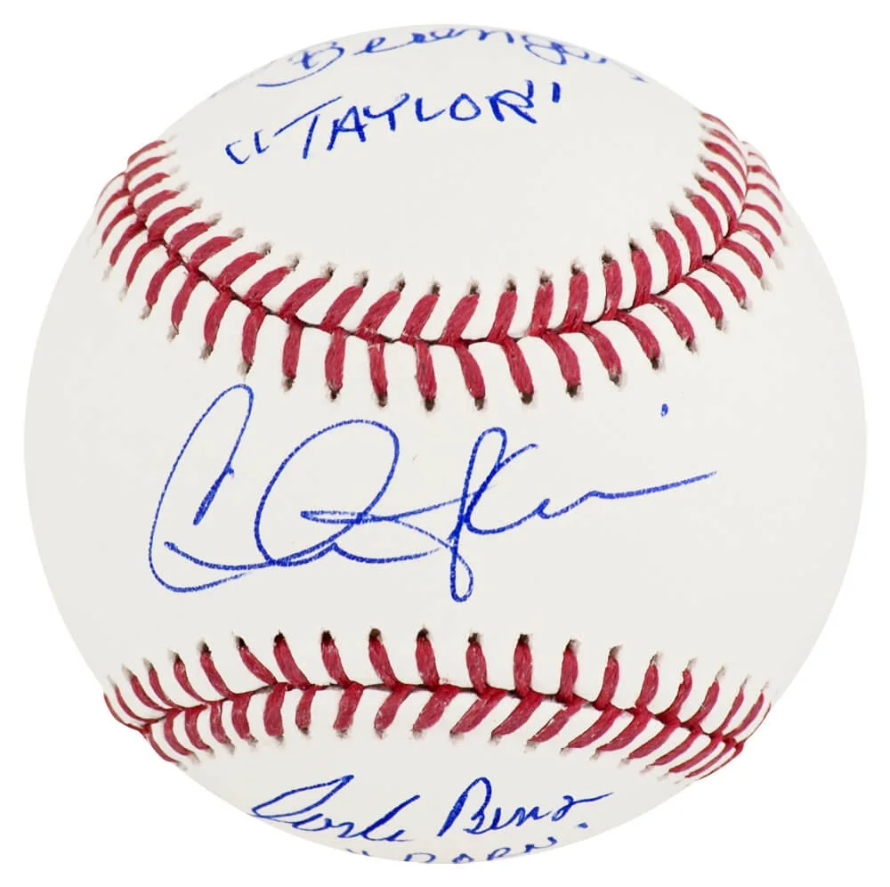 Tom Berenger — Charlie Sheen, Bernsen & Berenger Signed Rawlings MLB Baseball w/2-INS -(SS COA)