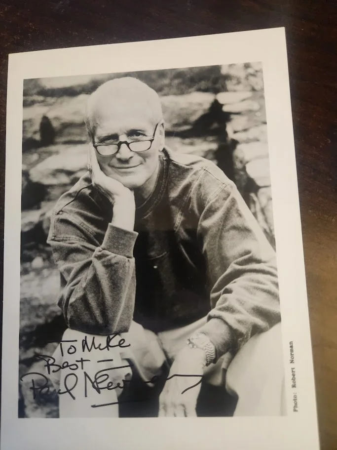 Paul Newman — Paul Newman Autograph Signed 5x7 Black and white photo signed