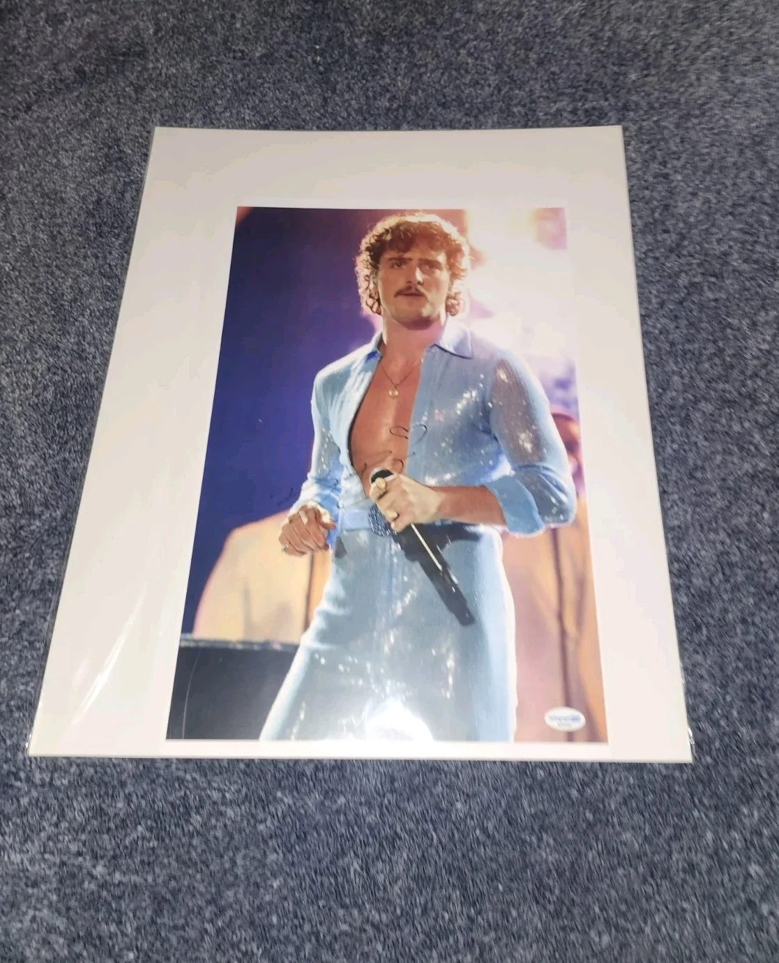 Benson Boone — Benson Boone Hand Signed 11x17 Photo / Autograph-COA