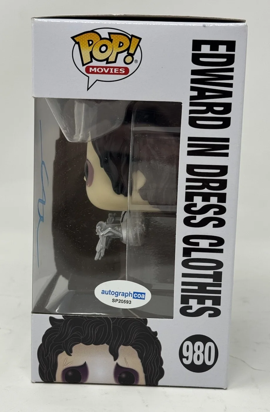 Johnny Depp — Johnny Depp Signed Edward Scissorhands Edward In Dress Clothes Funko Pop ACOA, изображение 3