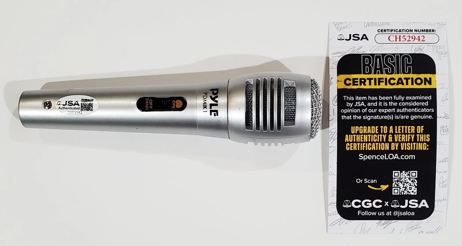 JOKULL "JJ" JULIUSSON KALEO SIGNED PRO MICROPHONE W/ JSA CERT MUSIC AUTOGRAPH, image 2