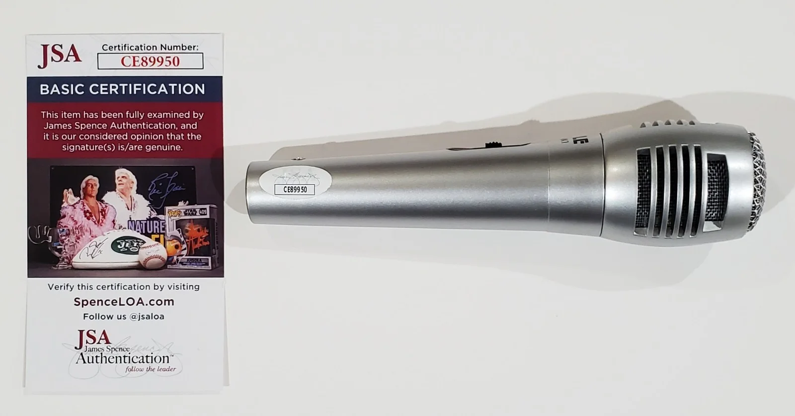 JASMINE RODGERS BOA SIGNED PRO MICROPHONE W/ JSA CERT MUSIC AUTOGRAPH, image 2