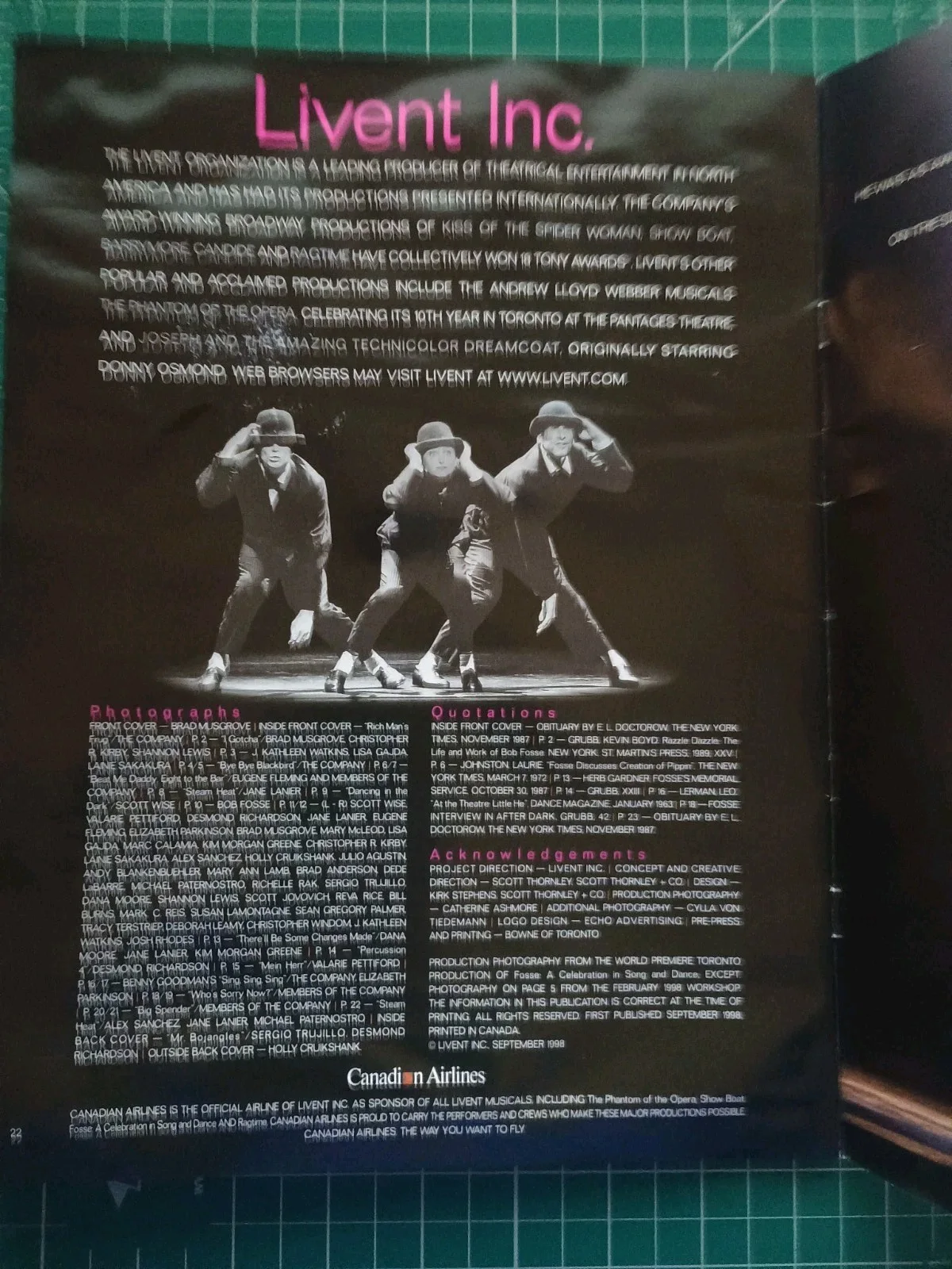 🔥"FOSSE A CELEBRATION IN SONG AND DANCE" ORIGINAL THEATRE SOUVENIR PROGRAM🔥, image 4