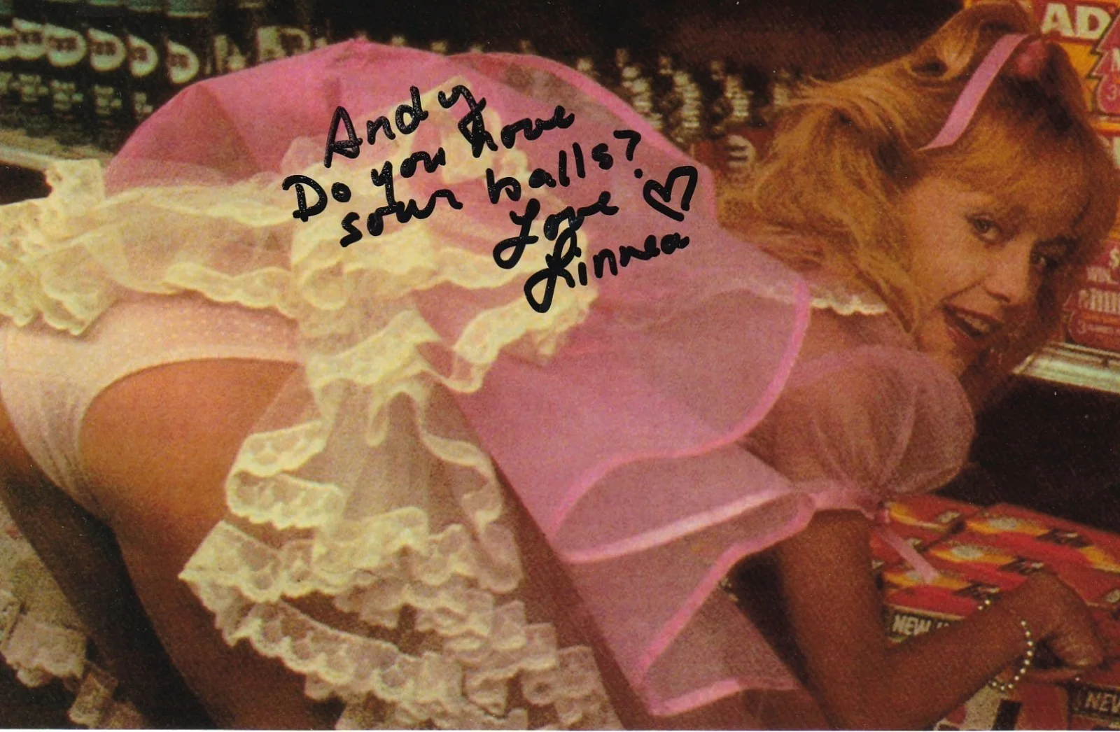 Linnea Quigley — Linnea Quigley Night Of The Demons Signed 4x6 Photo COA