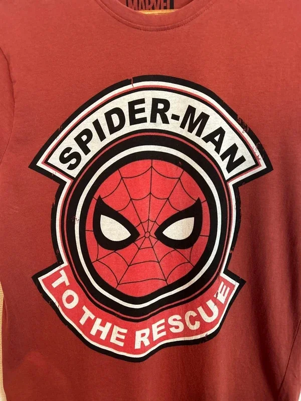 Marvel Spider-Man "To the Rescue" Graphic Mens Red T-Shirt Size Medium, image 3