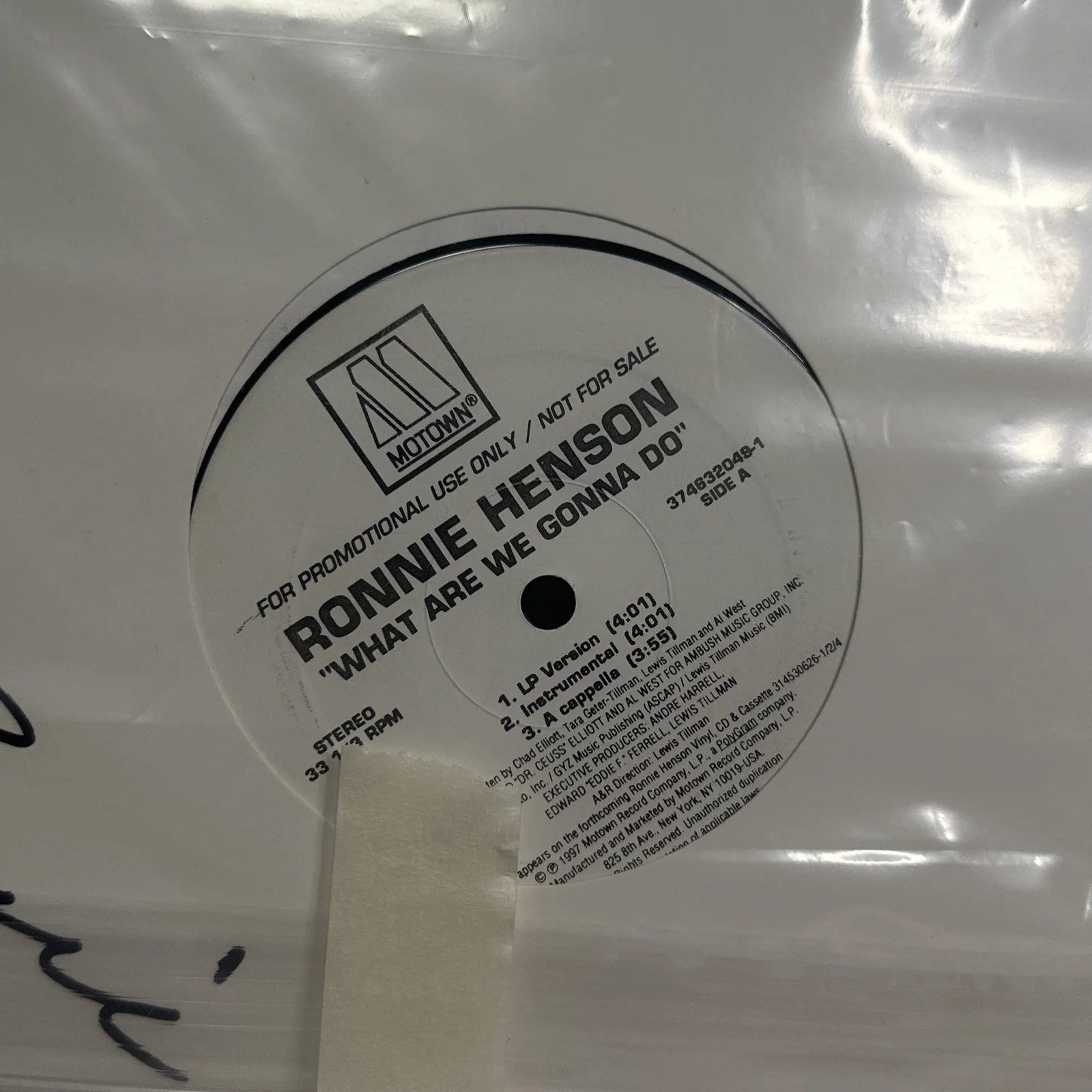 RONNIE HENSON - SIGNED RECORD ALBUM COVER - With COA, image 3