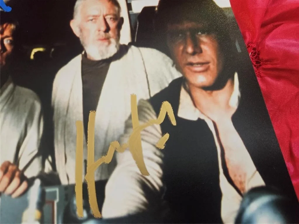 MARK HAMILL HARRISION FORD PETER MAYHEW — MARK HAMILL HARRISON FORD PETER MAYHEW SIGNED 3 AUTOS 8X10 PHOTO STAR WARS COA, изображение 5