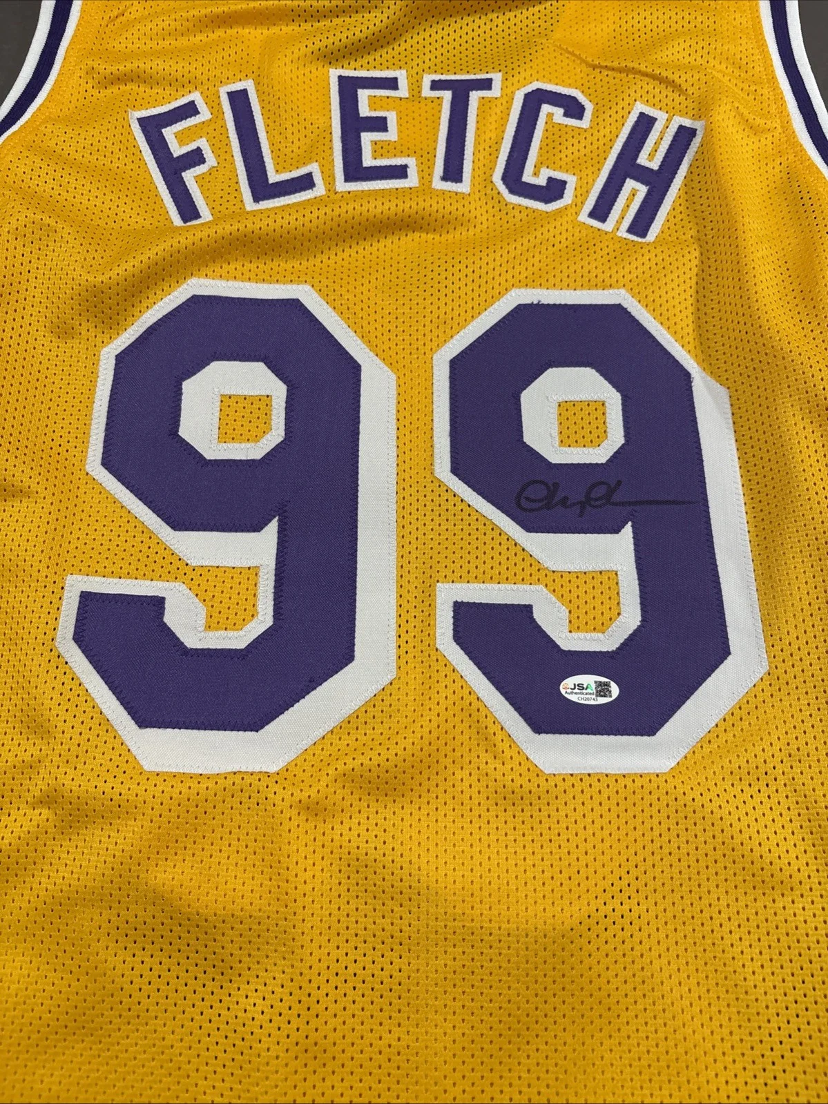 Chevy Chase — Chevy Chase Signed XL Custom Lakers Fletch Jersey -Fletch-JSA Hologram, изображение 2