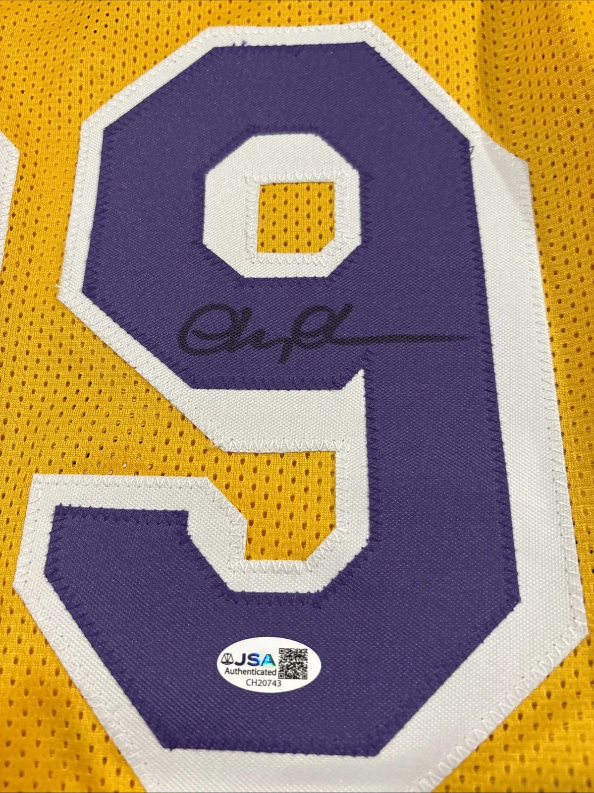 Chevy Chase — Chevy Chase Signed XL Custom Lakers Fletch Jersey -Fletch-JSA Hologram, изображение 4