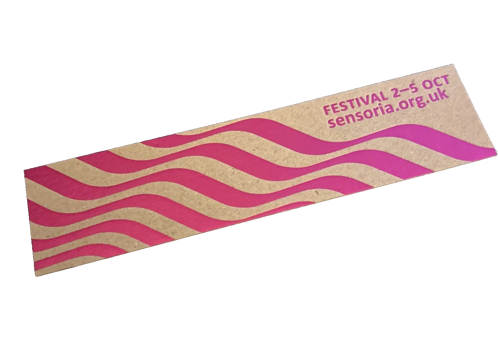 SENSORIA Film & Music Festival 2025 Sheffield Promotional Card / Book Mark, изображение 2