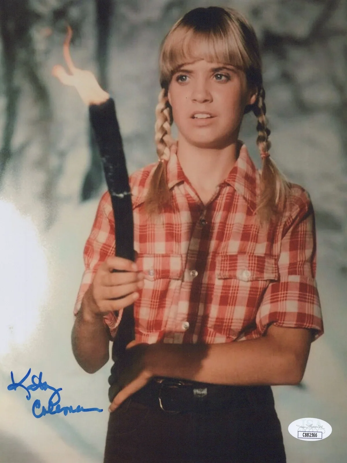 Kathy Coleman — KATHY COLEMAN Signed LAND OF THE LOST 8x10 HOLLY Photo Autograph JSA COA CERT
