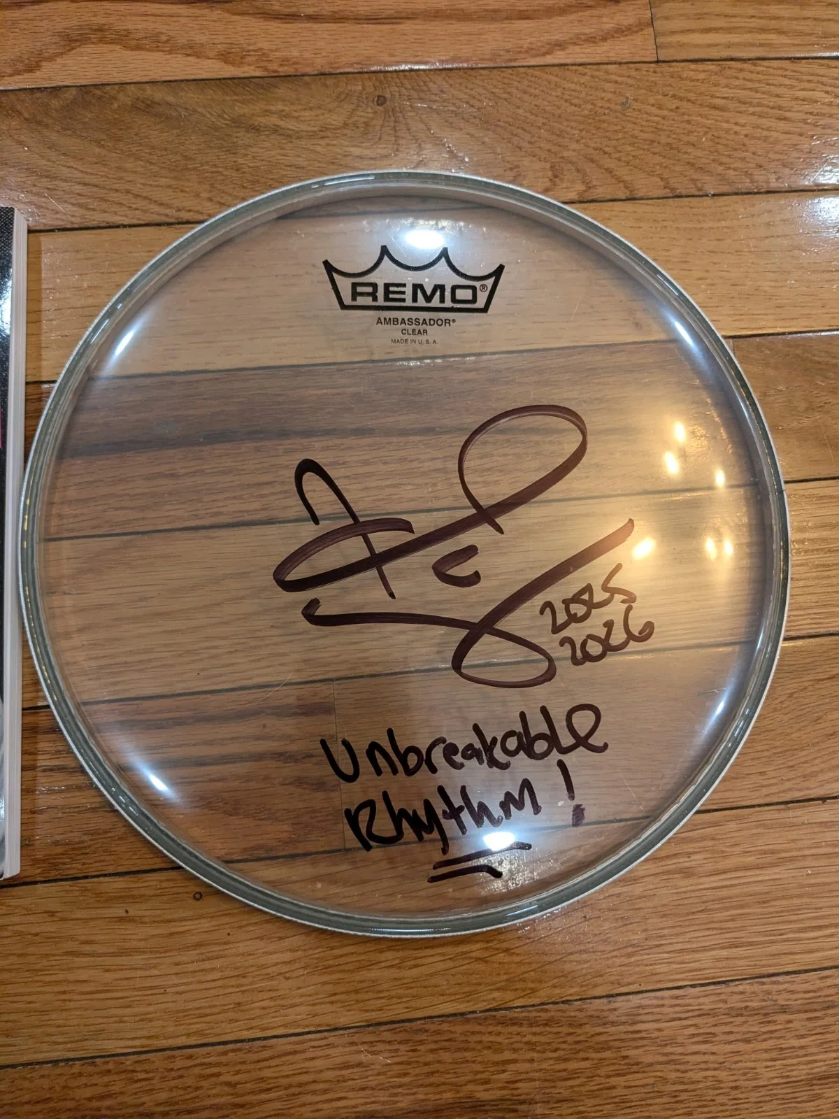 Frank Zummo Signed Drumhead And Book Sum 41 Electric Callboy Unbreakable Rhythm, image 2