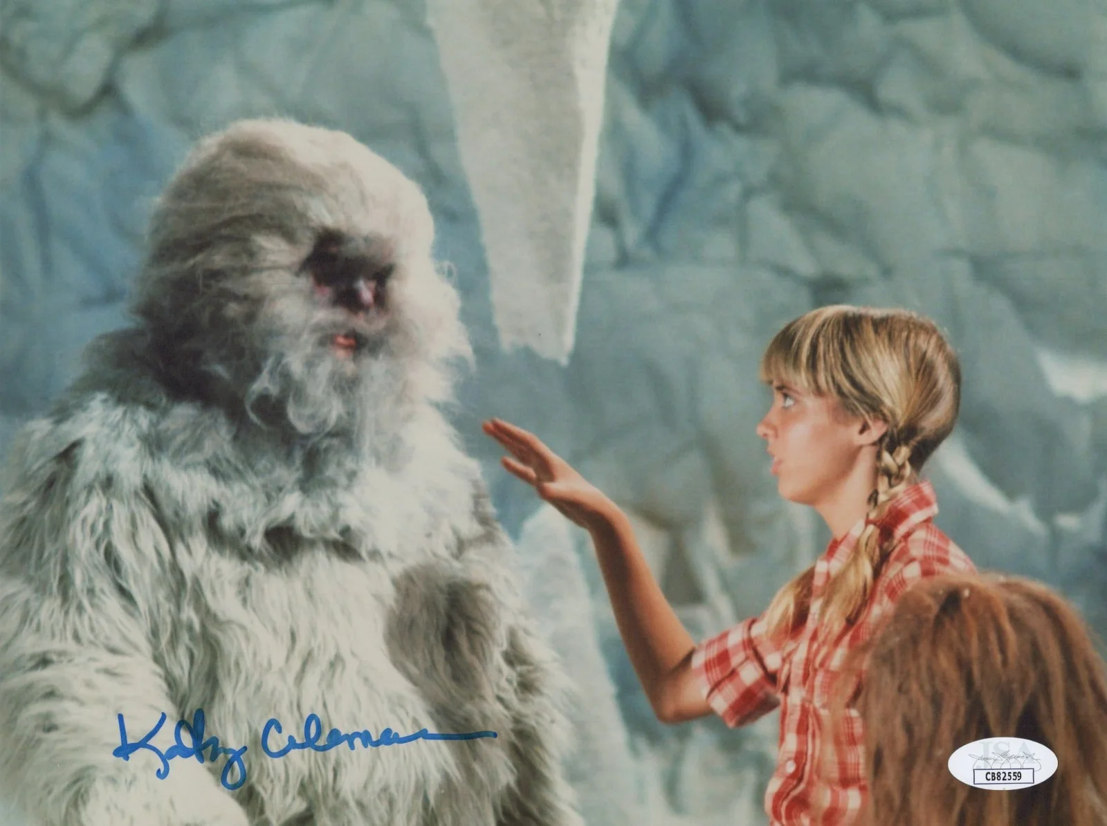 Kathy Coleman — KATHY COLEMAN Signed LAND OF THE LOST 8x10 HOLLY Photo Autograph JSA COA CERT