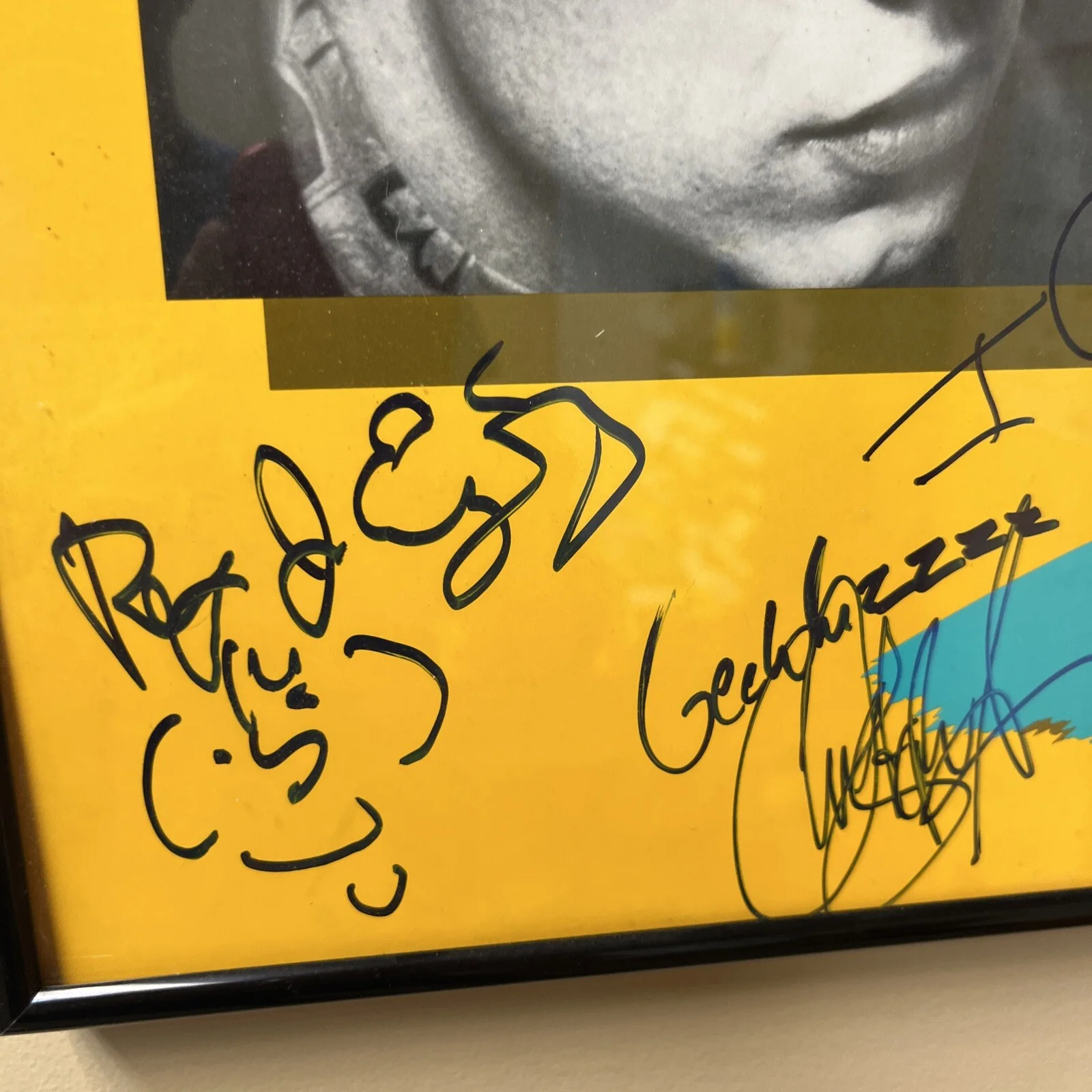 Extremely Rare 90s Shagnastys Concert Poster Signed 20.5”x 28.5” Framed Promo, image 2