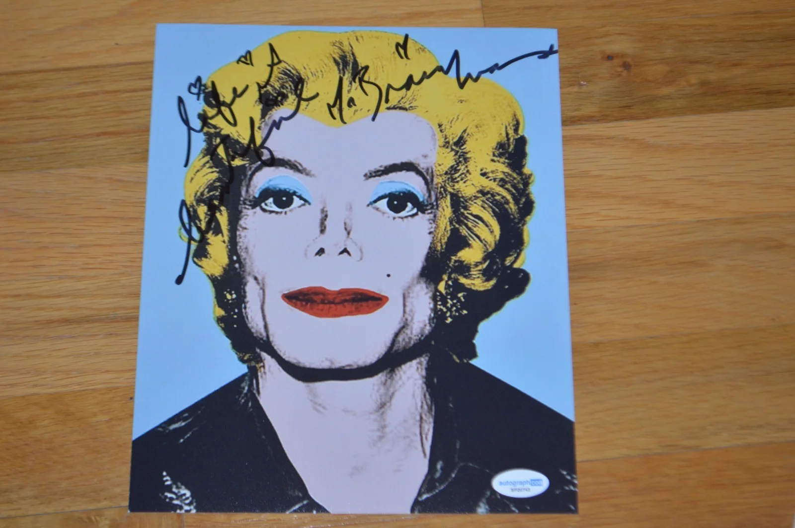 Mr. Brainwash — Mr. Brainwash Hand Signed Marilyn Jackson 8x10 Photo with AUTOGRAPH COA, изображение 2