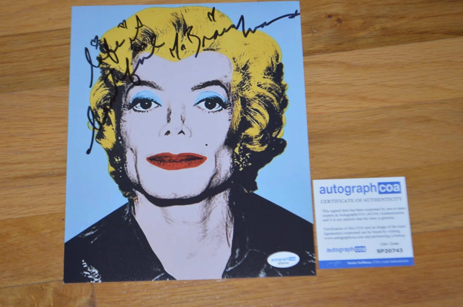 Mr. Brainwash — Mr. Brainwash Hand Signed Marilyn Jackson 8x10 Photo with AUTOGRAPH COA, изображение 4