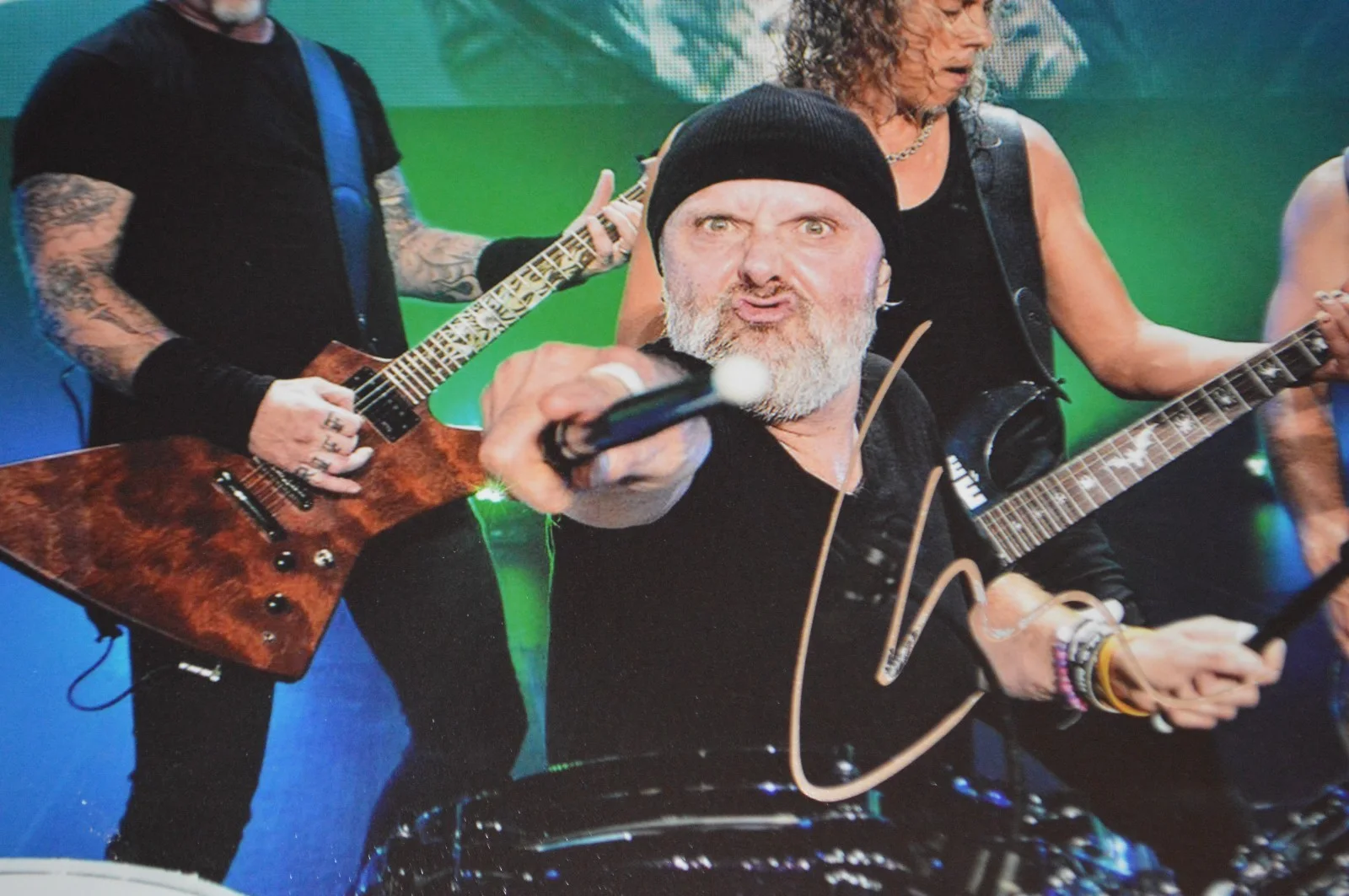 METALLICA ~ Lars Ulrich Autographed 8x10 Color Photo with PSA Hologram, изображение 5
