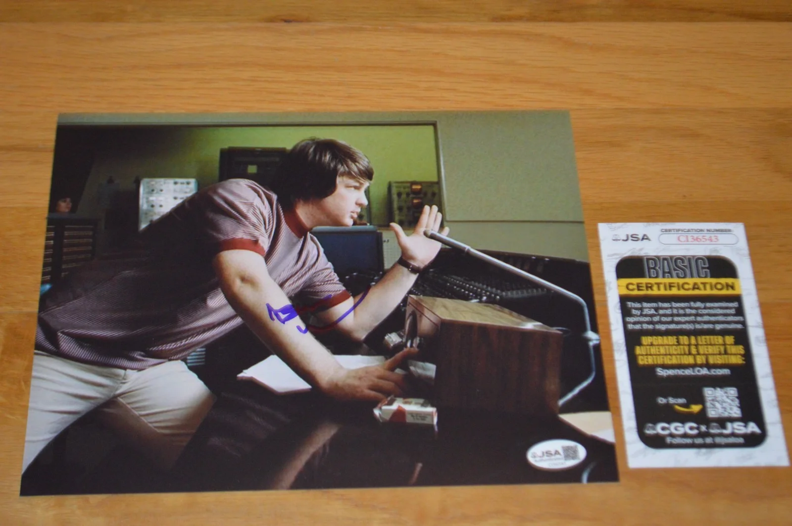 The Beach Boys Brian Wilson Autographed Color 8x10 Photo with JSA COA, image 4