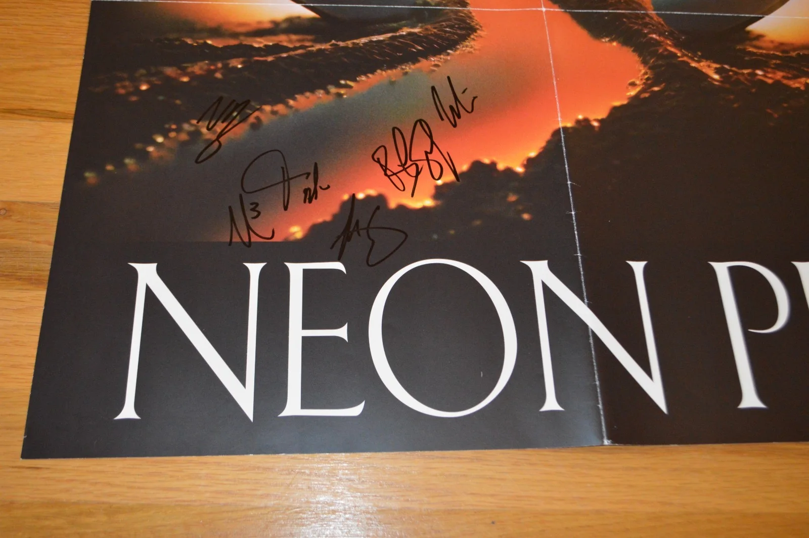 Cage The Elephant ~ Entire Band Signed "Neon Pill" LP Poster AUTOGRAPH Hologram, изображение 5