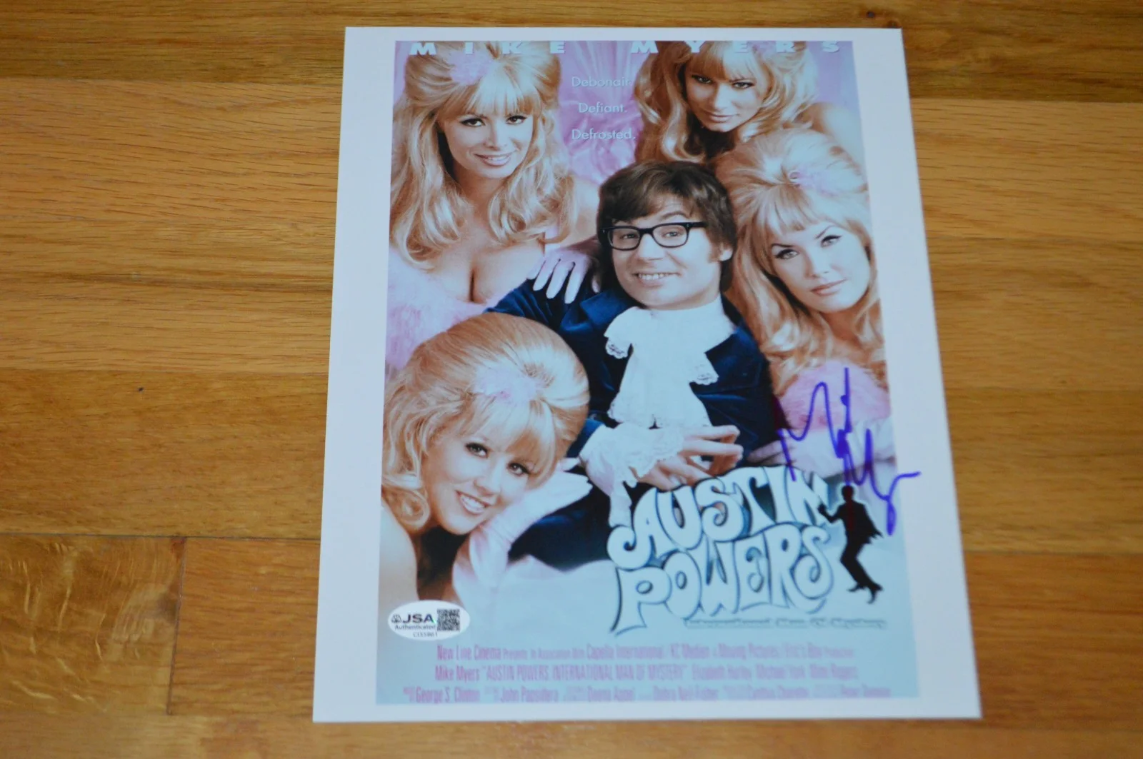Mike Myers — Mike Myers Autographed "Austin Powers" 8x10 Color Photo with JSA COA, изображение 2