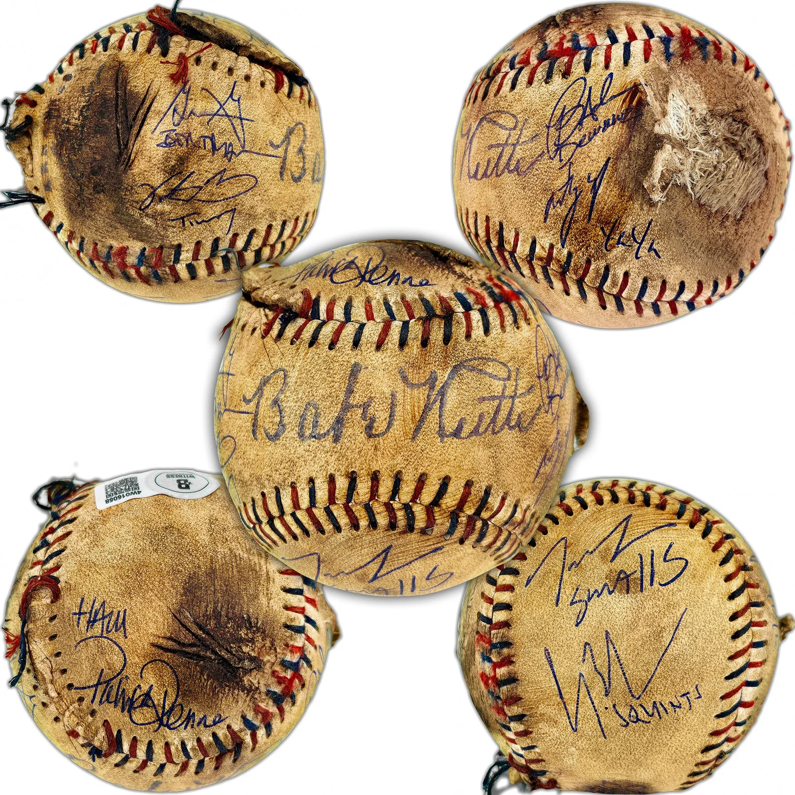The Sandlot — The Sandlot Cast Auto Official Rawlings Licensed Replica Baseball 7 Sigs Beckett