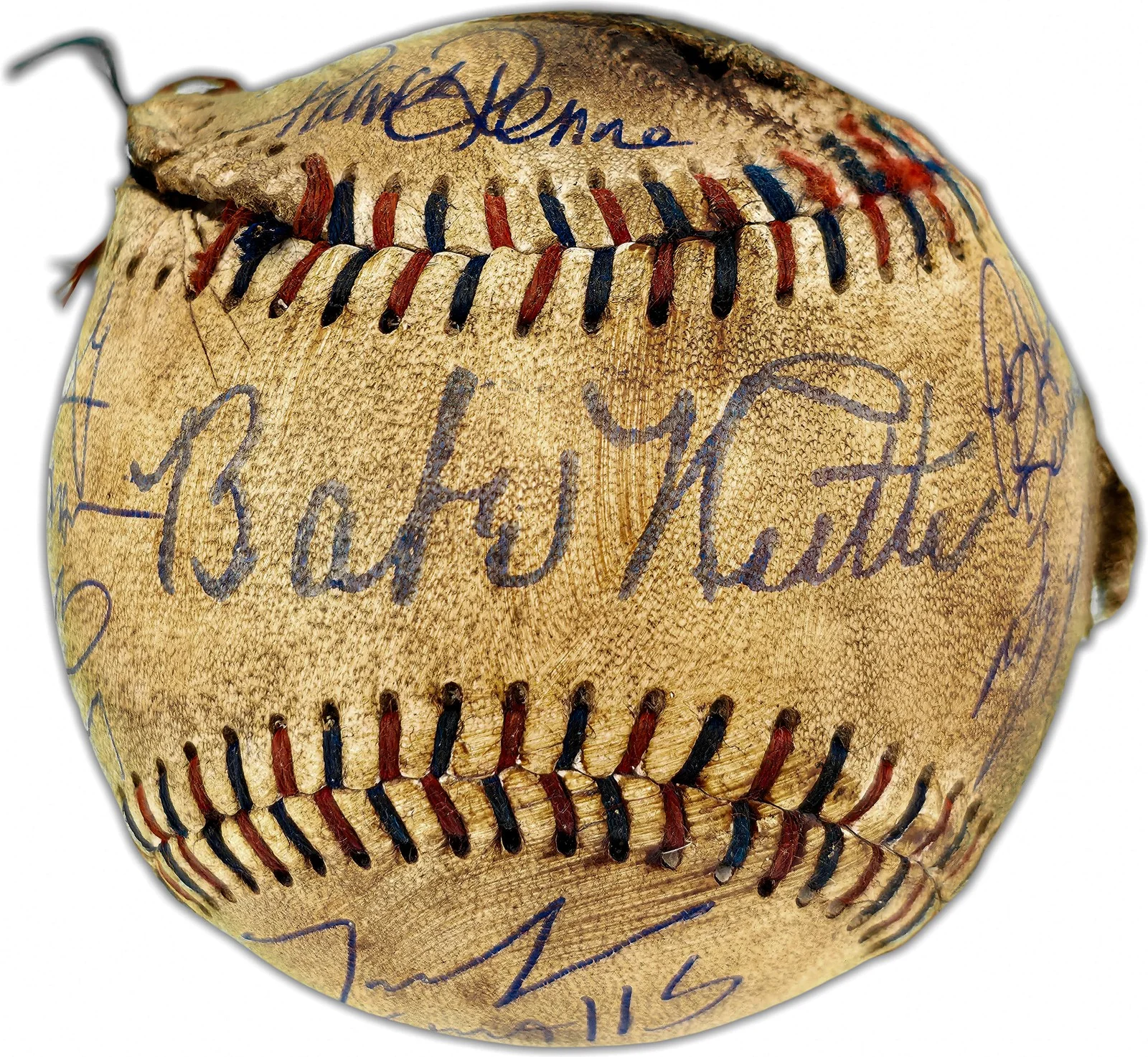 The Sandlot — The Sandlot Cast Auto Official Rawlings Licensed Replica Baseball 7 Sigs Beckett, image 2