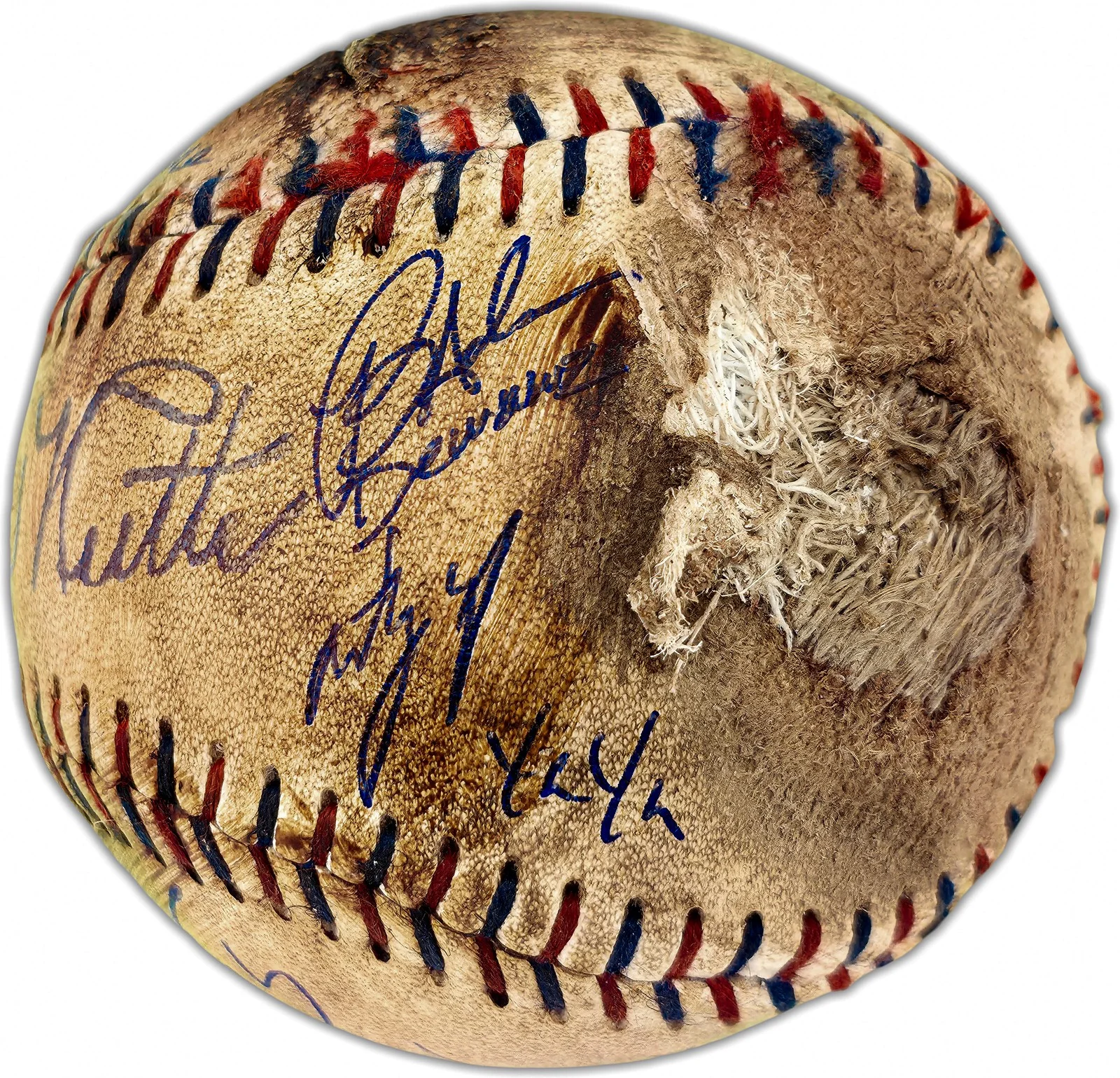 The Sandlot — The Sandlot Cast Auto Official Rawlings Licensed Replica Baseball 7 Sigs Beckett, image 4