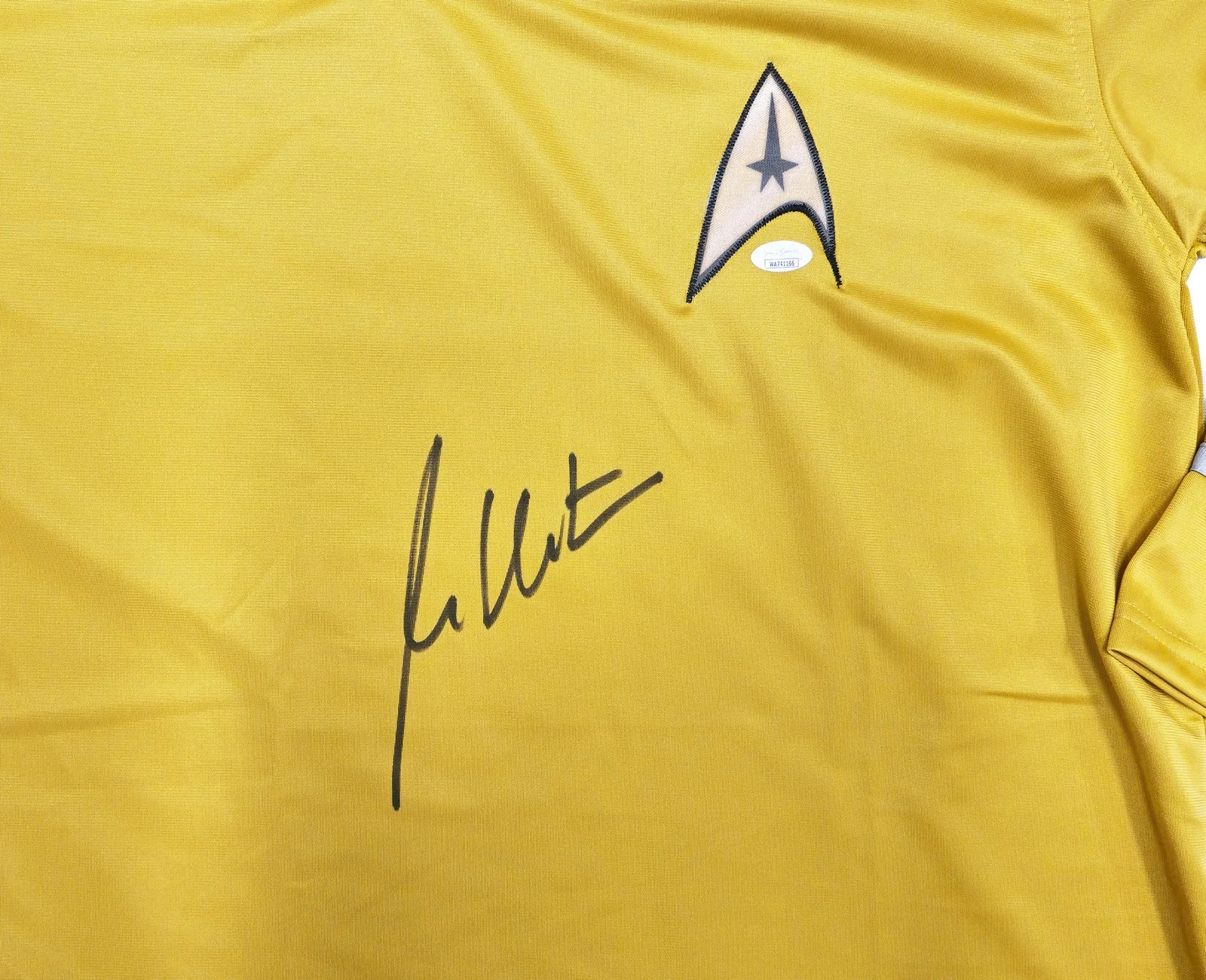 William Shatner — William Shatner Signed Gold Star Trek Uniform Captain Kirk JSA, image 2