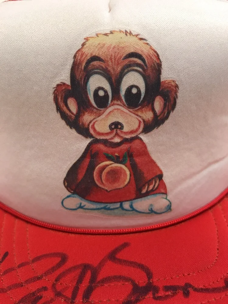 Vintage 80s Mesh Hat Signed by Pat Boone SnapBack Trucker, image 3