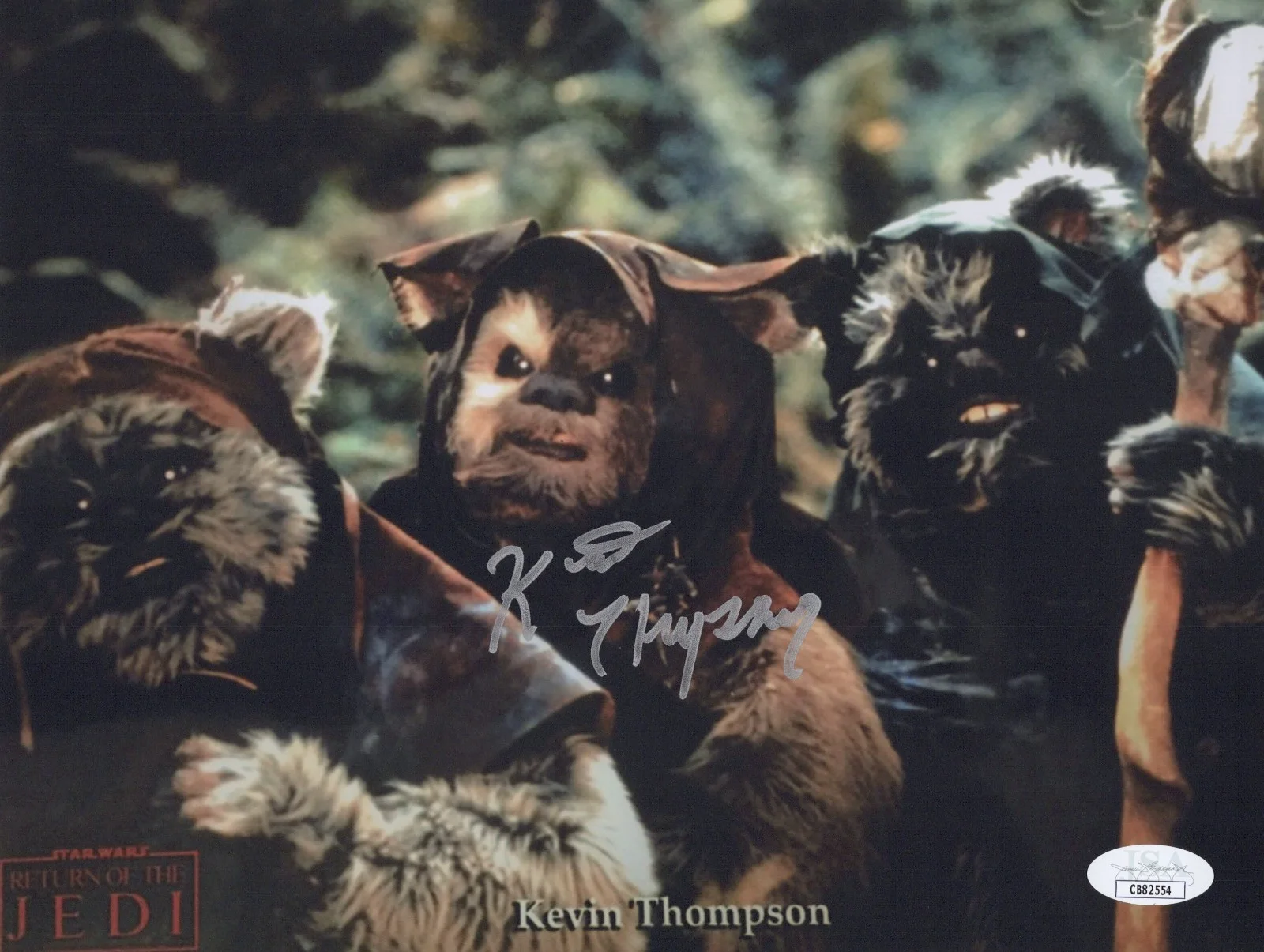 Kevin Thompson — KEVIN THOMPSON Signed 8x10 RETURN OF THE JEDI Authentic EWOK Autograph JSA COA