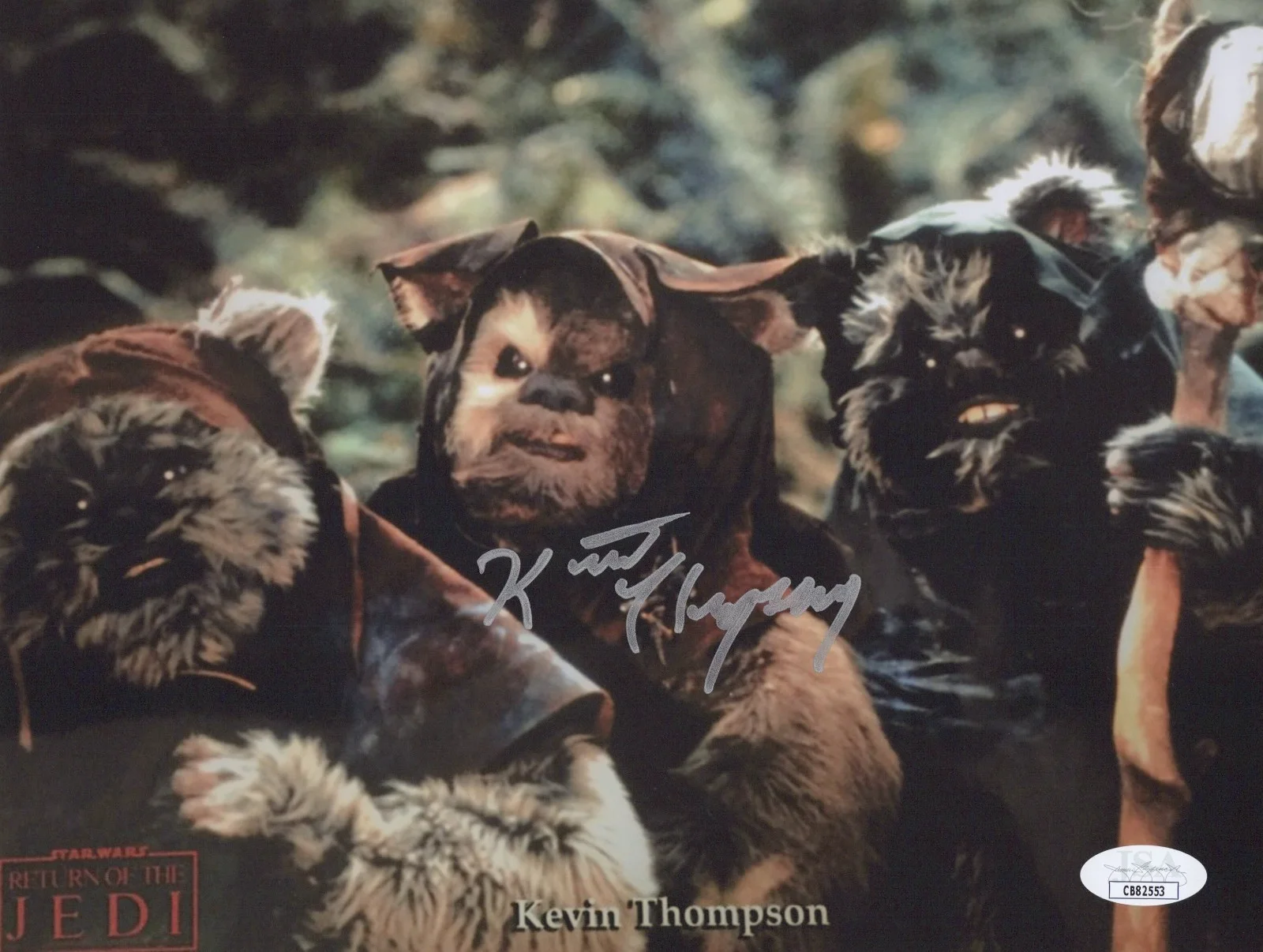 Kevin Thompson — KEVIN THOMPSON Signed 8x10 RETURN OF THE JEDI Authentic EWOK Autograph JSA COA