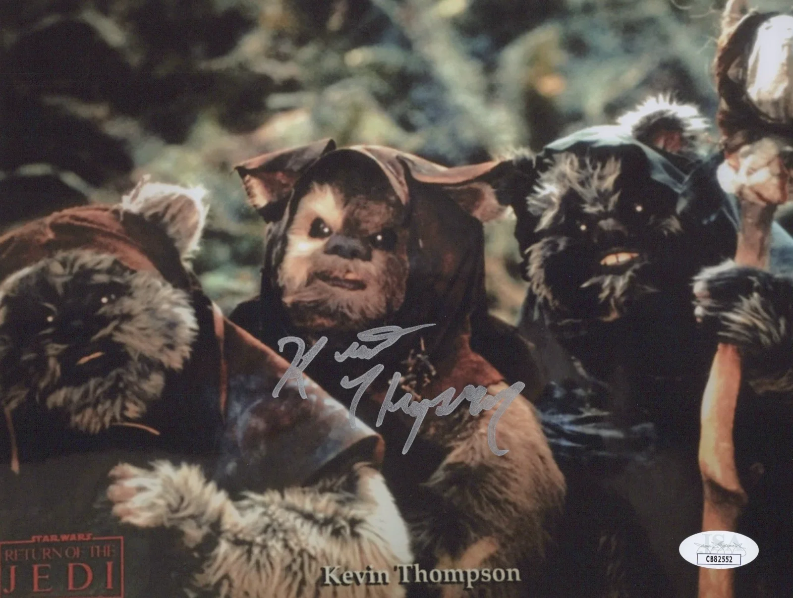 Kevin Thompson — KEVIN THOMPSON Signed 8x10 RETURN OF THE JEDI Authentic EWOK Autograph JSA COA