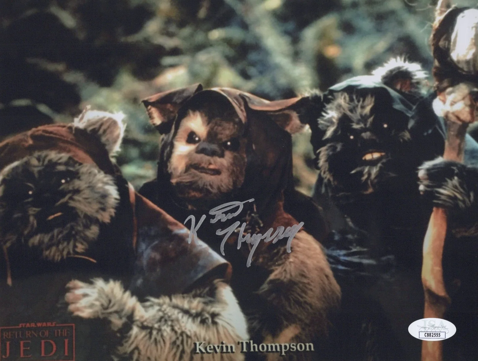 Kevin Thompson — KEVIN THOMPSON Signed 8x10 RETURN OF THE JEDI Authentic EWOK Autograph JSA COA