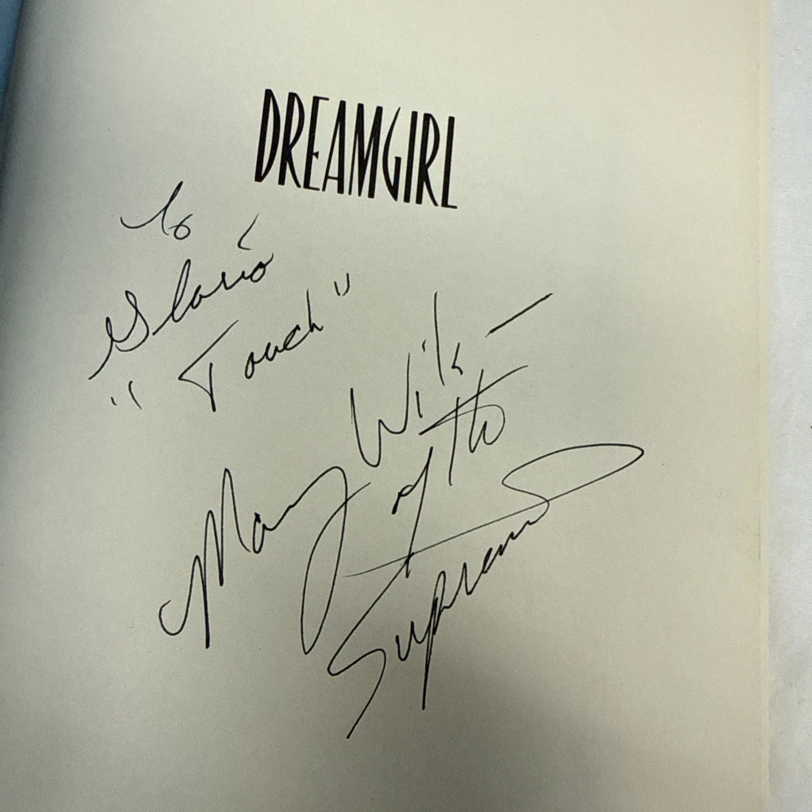Supremes Motown Mary Wilson Signed Dreamgirl My Life As A Supreme Book 1986, изображение 2