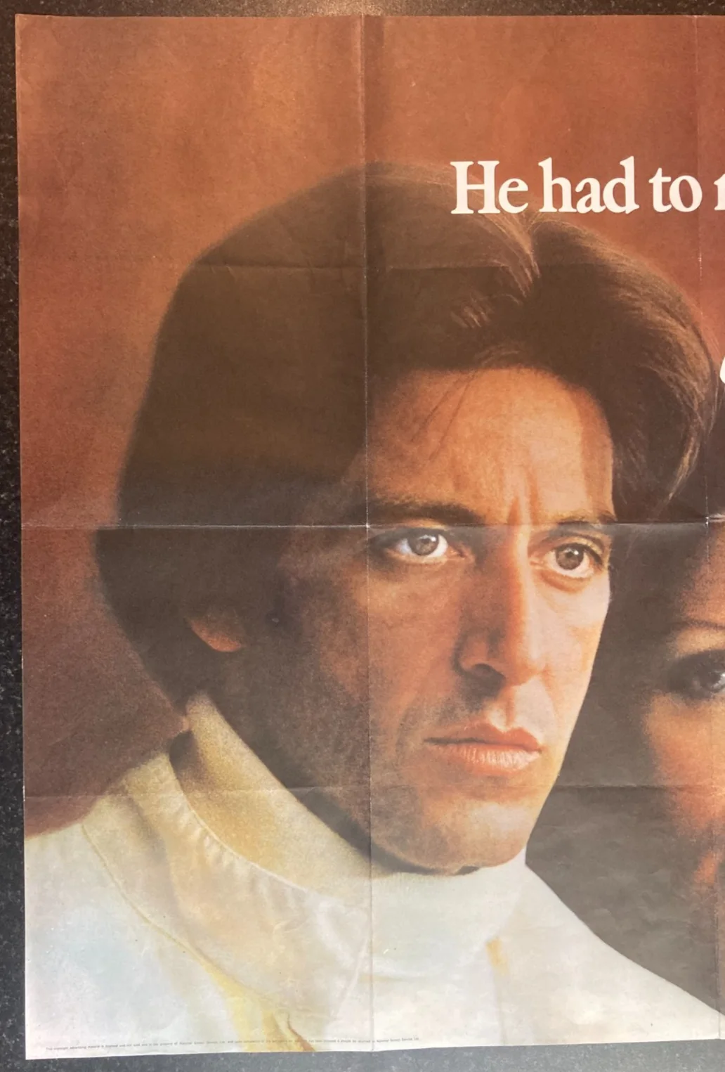 BOBBY DEERFIELD 1977 Original Cinema UK Quad Movie POSTER Al Pacino F1 Racing, изображение 3