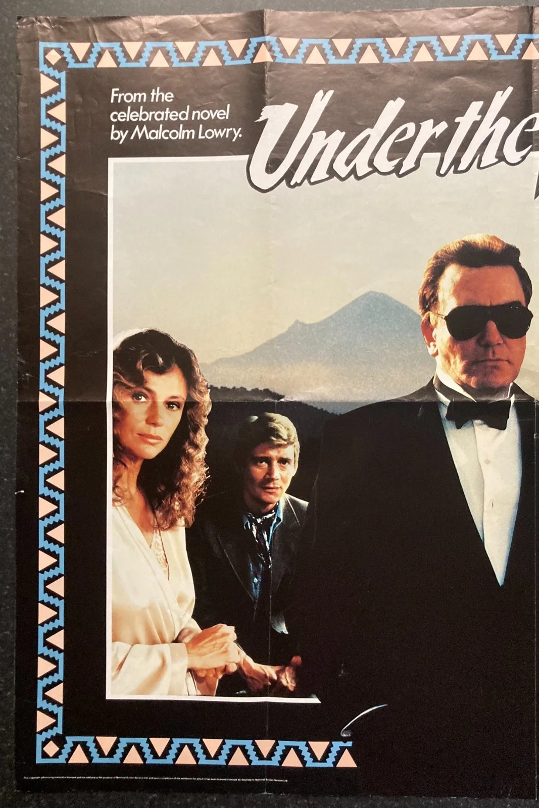 UNDER THE VOLCANO 1984 Original Cinema UK Quad Movie POSTER Albert Finney, изображение 3