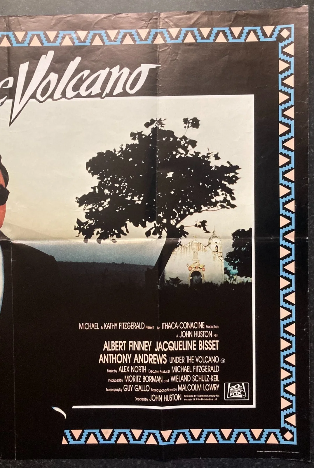 UNDER THE VOLCANO 1984 Original Cinema UK Quad Movie POSTER Albert Finney, изображение 4